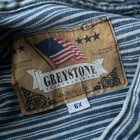 VINTAGE GREYSTONE INTERNATIONAL shirt relaxed comfort fit - Picture 5 of 8